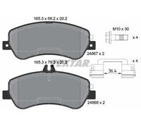 Textar Plaquettes de frein pour Mercedes Benz GLK X204 - Sabots de frein