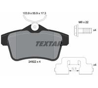 Plaquettes de frein 2492201 TEXTAR pour CITROËN DS PEUGEOT