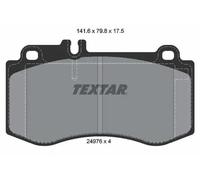 Textar Jeu de plaquettes de frein 2497601 avant pour MERCEDES-BENZ