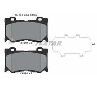 Plaquettes de frein 2499401 TEXTAR pour INFINITI NISSAN
