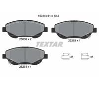 Plaquettes de frein 2500601 TEXTAR pour TOYOTA AVENSIS A trois volumes VERSO