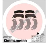 Plaquettes de frein 25007.168.1 ZIMMERMANN pour PORSCHE MACAN PANAMERA