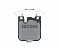 Plaquettes de frein 2502902 TEXTAR pour BMW 1 3 3 Touring 2 Coupé 4 Décapotable
