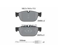 Plaquettes de frein 2506901 TEXTAR pour PEUGEOT CITROËN