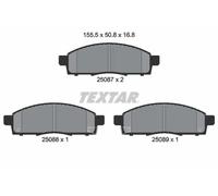 Jeu de plaquettes de frein TEXTAR 2508701, avant