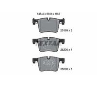 Plaquettes de frein 2519901 TEXTAR pour BMW 1 X3 3 3 Gran Turismo 4 Coupé X4