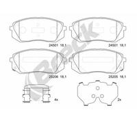 Plaquettes de frein 25205 00 701 10 BRECK pour KIA HYUNDAI