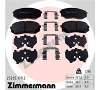 ZIMMERMANN 25205.170.2 Plaquettes de frein