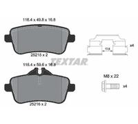 Plaquettes de frein 2521505 TEXTAR pour MERCEDES-BENZ GLE Coupe GLS L