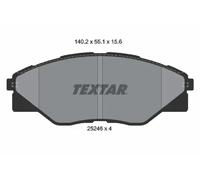 Plaquettes de frein 2524601 TEXTAR pour TOYOTA HILUX VII Pick-up