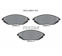 Plaquettes de frein 2526801 TEXTAR pour CHEVROLET SPARK