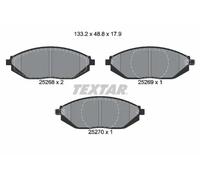 Plaquettes de frein 2526801 TEXTAR pour CHEVROLET SPARK