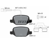 Textar Jeu de plaquettes de frein 2534701 – arrière
