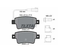 Plaquettes de frein 2535701 TEXTAR pour ABARTH FIAT