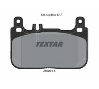 Jeu de plaquettes de frein TEXTAR 2550501, avant