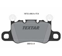 Plaquettes de frein 2551201 TEXTAR pour PORSCHE 911 911 Décapotable
