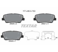 Plaquettes de frein 2552003 TEXTAR pour HYUNDAI KIA GENESIS