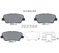 TEXTAR 2552008 Plaquettes de frein