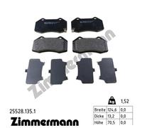 ZIMMERMANN 25528.135.1 Plaquettes de frein