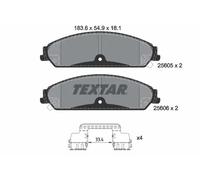 Plaquettes de frein 2560501 TEXTAR pour DODGE CHRYSLER LANCIA