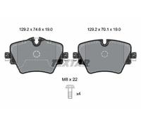 TEXTAR 2561705 Plaquettes de frein