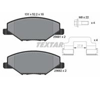 Plaquettes de frein 2568101 TEXTAR pour SKODA VW