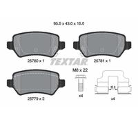 TEXTAR 2578001 Plaquettes de frein