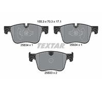 TEXTAR 2583401 Kit de plaquettes de frein, frein à disque pour CITROËN,CITROËN (
