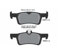 Textar Plaquettes de frein 2584104 arrière – frein à disque pour Ford/Peugeot (308, Fiesta)