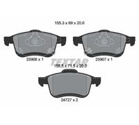 Textar Plaquettes de frein 2590601 Avant pour Fiat 500L
