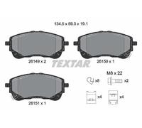 TEXTAR 2614901 Plaquettes de frein