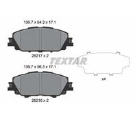 Plaquettes de frein 2621701 TEXTAR pour TOYOTA PRIUS PHV COROLLA A trois volumes