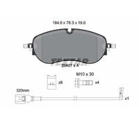 Plaquettes de frein 2640701 TEXTAR pour SKODA VW AUDI CUPRA