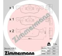 ZIMMERMANN 26444.170.1 Plaquettes de frein