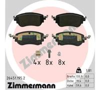 ZIMMERMANN 26451.195.2 Plaquettes de frein
