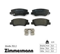 ZIMMERMANN 26484.155.2 Plaquettes de frein