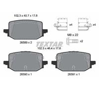 Textar Plaquettes de frein 2658901 pour Nissan et Renault