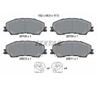 TEXTAR 2670801 Plaquettes de frein
