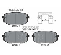 Plaquettes de frein 2673101 TEXTAR pour HYUNDAI KIA