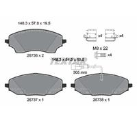 Textar Plaquettes de frein 2673601 pour FIAT DUCATO Fourgon