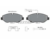 Plaquettes de frein 2922902 TEXTAR pour NISSAN RENAULT TRUCKS