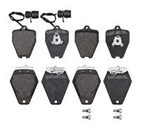 A.B.S. Plaquettes de frein 37005 pour Audi A6 C4/A8 D2/100 C4 – capteur d'usure intégré 17,3 mm