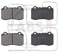 ABS All Brake Systems Plaquettes de frein 37049 Jeu de 4 Essieu avant pour PEUGEOT 406