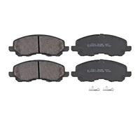 ABS All Brake Systems Plaquettes de frein avant 37202 - Jeu de 4 - Témoin d'usure