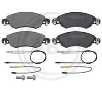 A.B.S. Kit de plaquettes de frein 37278 Avant pour Citroën C5 I/II Usure 17 mm