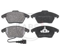 ABS All Brake Systems Plaquettes de frein avant 37414 – Jeu de 4 avec capteur d'usure 20 mm