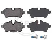 ABS All Brake Systems - Plaquettes de frein arrière 37629 - Jeu de 4