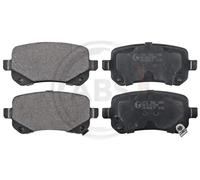 ABS All Brake Systems – Plaquettes de frein arrière 37733 – Jeu de 4, témoin d'usure 17 mm