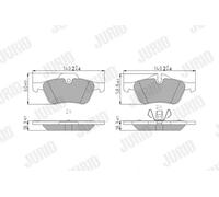 Plaquettes de frein 571992J JURID pour MINI MINI MINI Décapotable