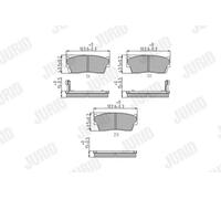 JURID 572166J Plaquettes de frein
